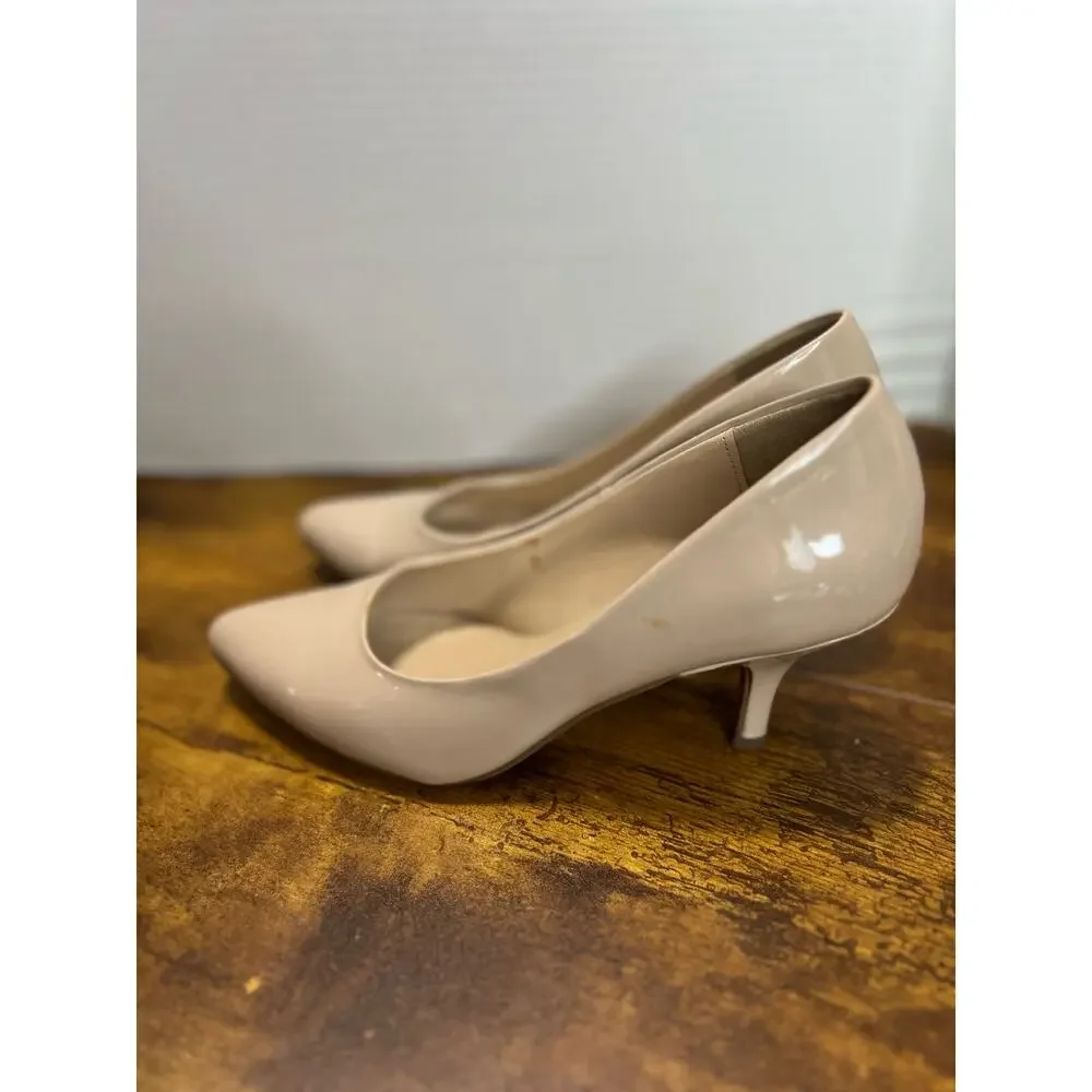 Call it Spring women sz 6.5 nude pump heel 1015 - Picture 5 of 9